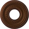 Ekena Millwork Cole PVC Ceiling Medallion (Canopies up to 4 1/4"), 10"OD x 3 1/2"ID x 3/4"P, Metallic Dark Copper CMP10COCDC - alternate 1
